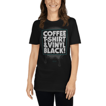 Load image into Gallery viewer, Coffee T-shirt Vinyl Always Black Aighard Merchandise Webshop record vinyl collection now playing spinning black sabbath buy
