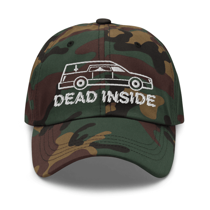 Dead Inside Cap Hat Aighard Merchandise Hearse Dark Black Humour broken depression depressed anxiety lonely emo alternative