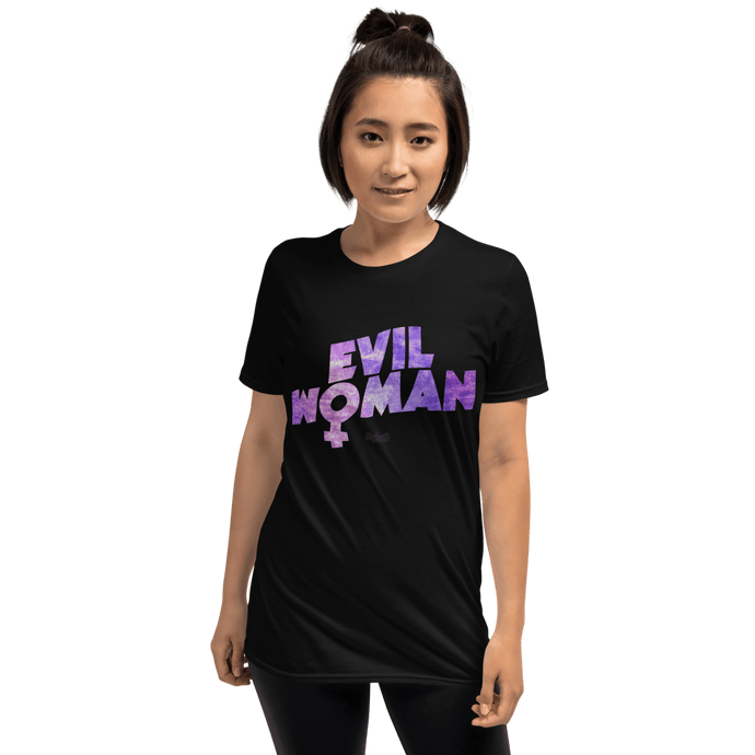Evil Woman T-shirt camiseta Aighard Merchandise Black Sabbath logo Feminism Feminist Doom Metal Tony Iommi Ozzy Osbourne shop