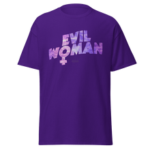 Load image into Gallery viewer, Evil Woman T-shirt camiseta Aighard Merchandise Black Sabbath logo Feminism Feminist Doom Metal Tony Iommi Ozzy Osbourne shop
