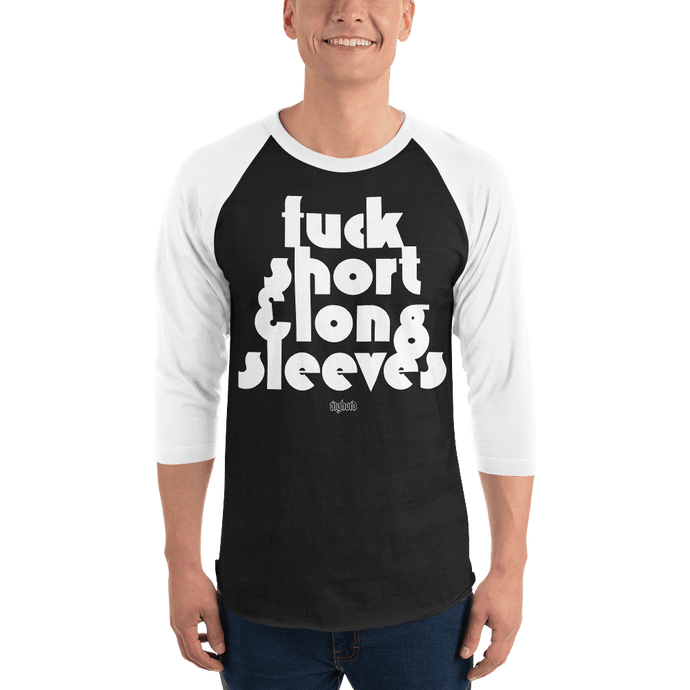 Short & Long Sleeves Unisex 3/4 Sleeve Raglan Shirt Aighard Merchandise Webshop meme funny humor dark alternative clothing