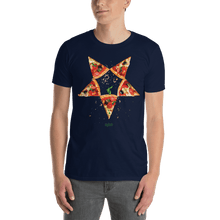 Load image into Gallery viewer, Hail Pizzatan T-shirt Aighard Merchandise Eat Pizza And &amp; Worship The Devil Dark Lord Pentagram Baphomet webShop Buy Camiseta
