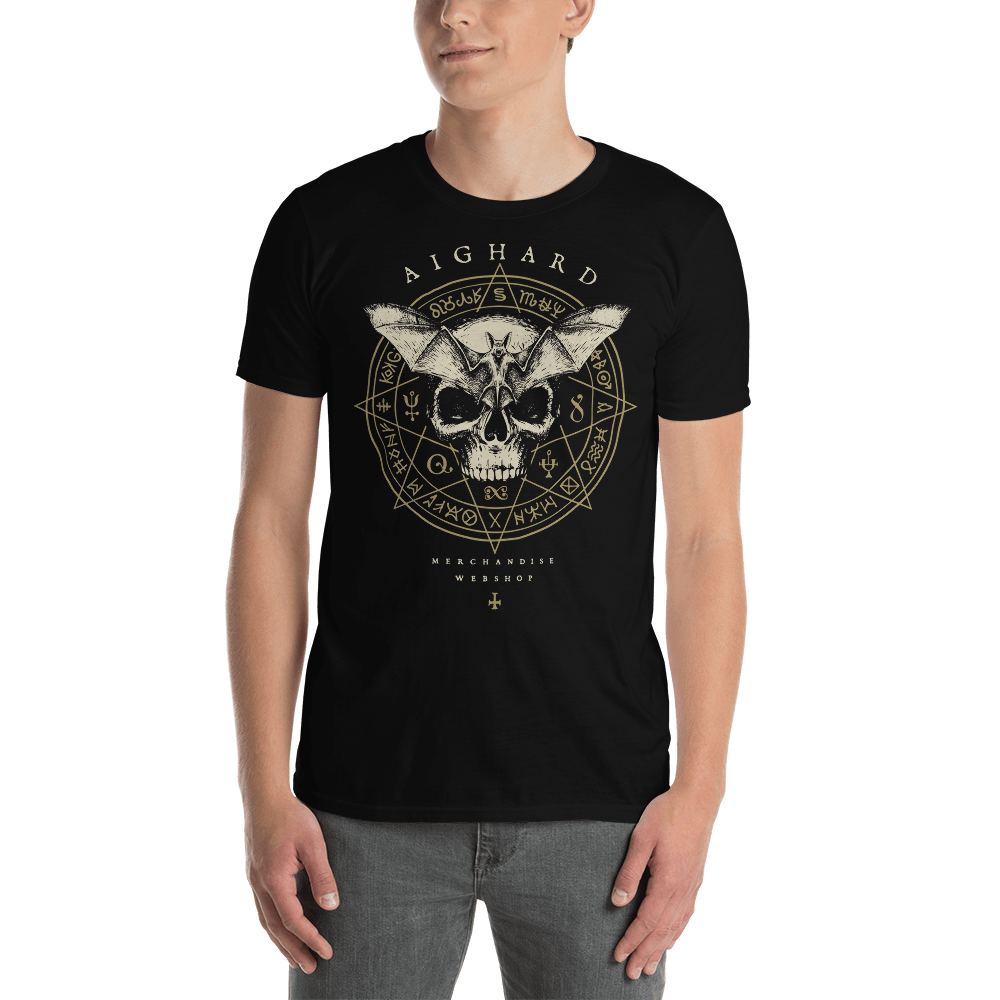 Magick Camiseta T-shirt Aighard Merchandise shop ouija witchcraft dark clothing horror occult tattoo skull bat illustration