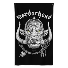 Load image into Gallery viewer, Mordörhead Flag Aighard Motorhead motörhead snaggletooth warpig lemmy kilmister orgasmatron ace of spades azog defiler rings
