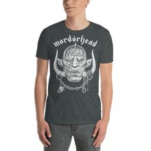 Load image into Gallery viewer, Mordörhead T-shirt Aighard webshop Motorhead snaggletooth warpig lemmy kilmister orgasmatron ace spades azog defiler Camiseta
