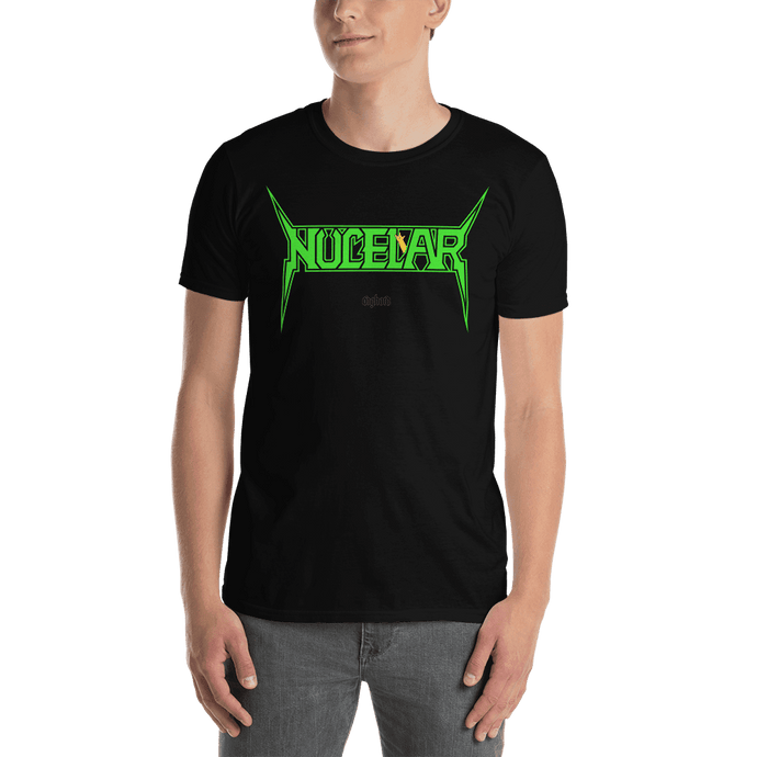 Nucelar T-shirt Aighard Merchandise Heavy handle with care homer simpsons bart nuclear assault survive Thrash metal Camiseta