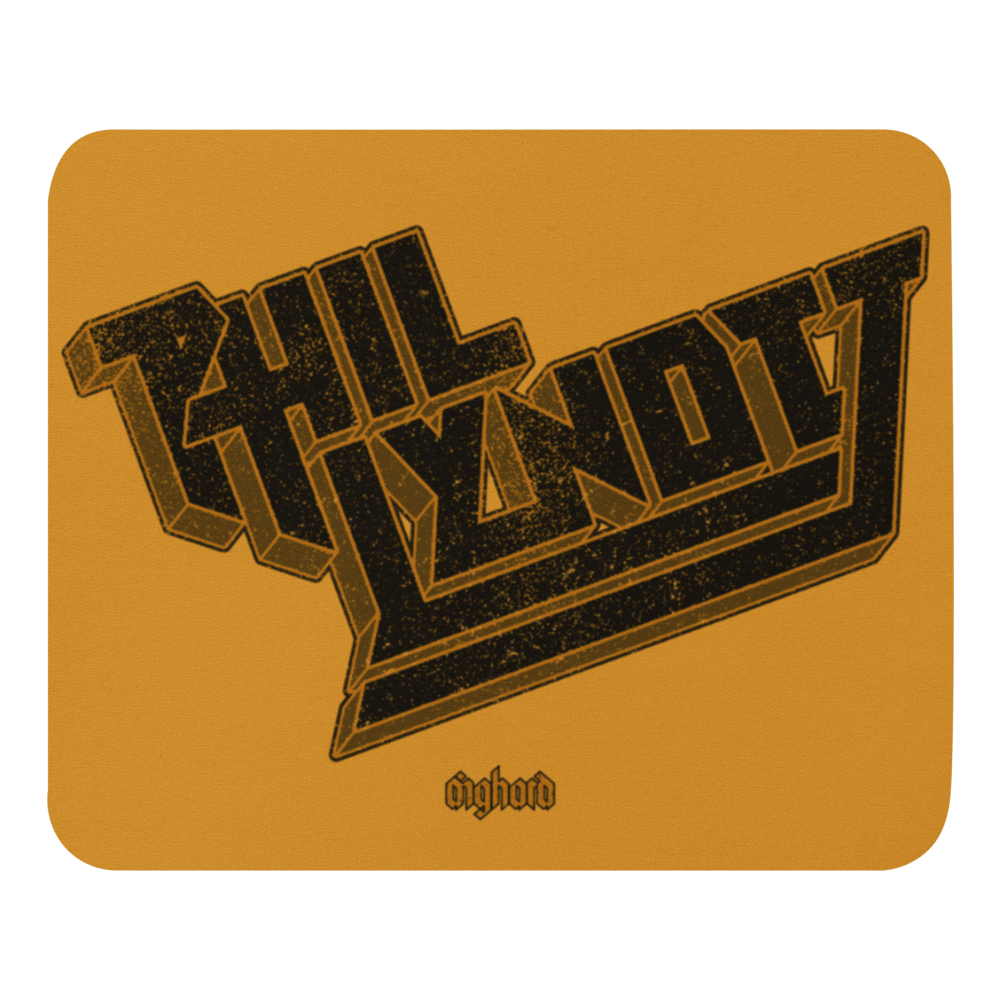 Phil Lynott Mouse Pad Aighard Merchandise Thin Lizzy Roisin Dubh Black Rose Scott Gorham Gary Moore songs for while i'm away