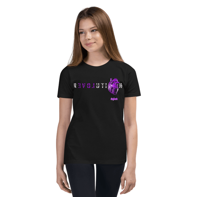 Revolution Purple Youth T-shirt Aighard Merchandise Vegan Make War Not Love Activism Rebel Black Lives Matter Me Too Feminist