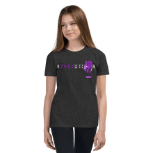 Load image into Gallery viewer, Revolution Purple Youth T-shirt Aighard Merchandise Vegan Make War Not Love Activism Rebel Black Lives Matter Me Too Feminist
