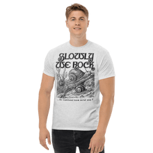 Load image into Gallery viewer, Slowly We Rock T-shirt Aighard Merchandise Traditional Doom Metal Black Sabbath Candlemass Pallbearer Sonic Blast Tony Iommi
