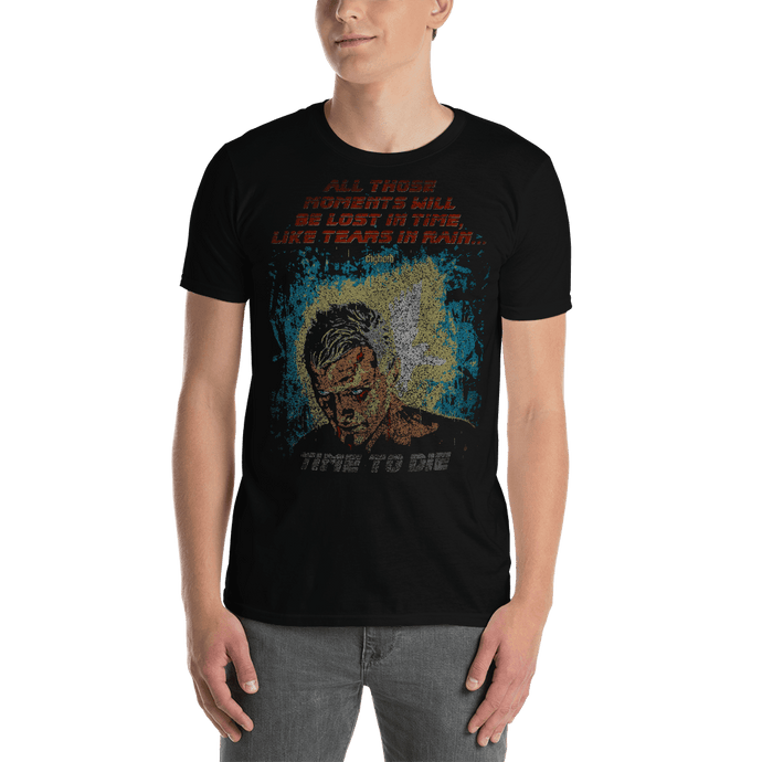 Tears in rain monologue T-shirt Merchandise Rutger Hauer Blade Runner Roy Batty Harrison Ford speech replicant Buy camiseta