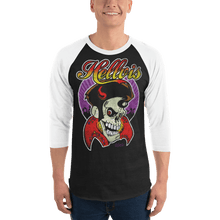 Load image into Gallery viewer, Hellvis Raglan Shirt Aighard Merchandise Elvis Presley Volbeat Graceland King Rock Roll Pelvis Memphis Rockabilly Las Vegas
