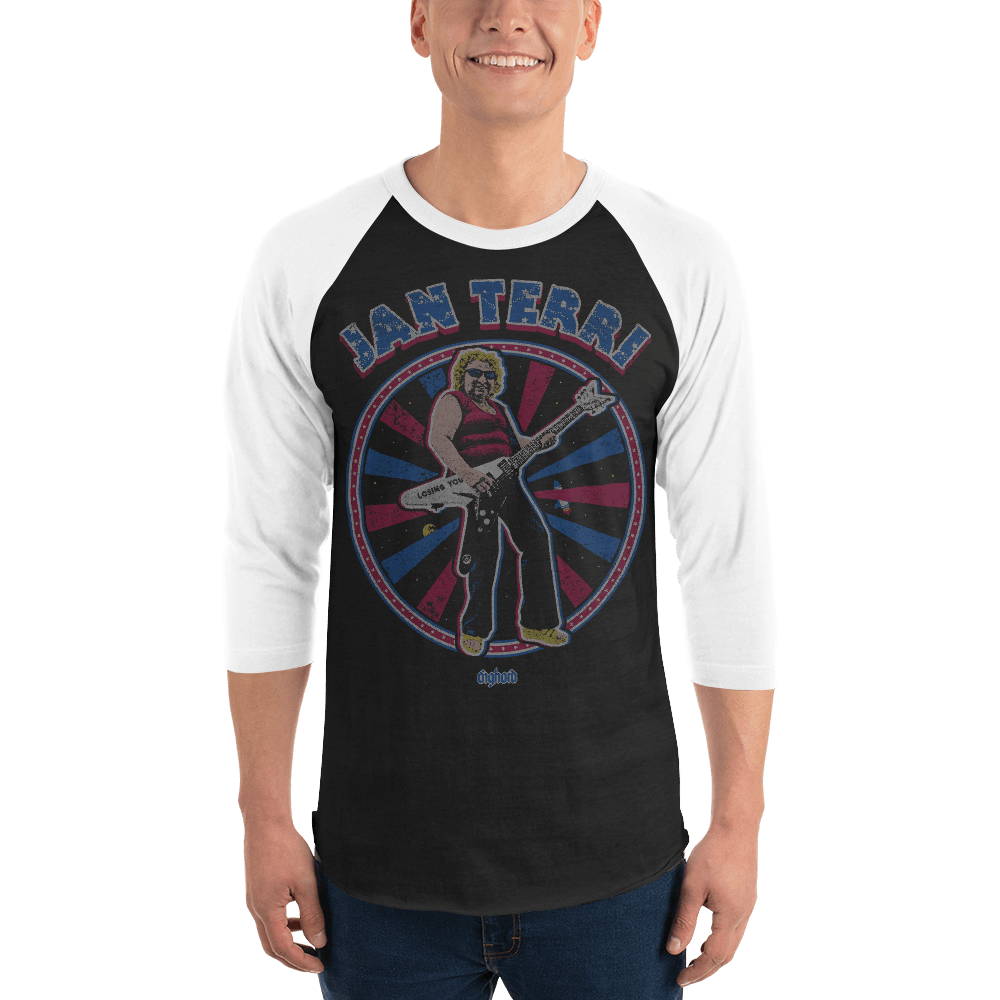 Jan Terri Unisex 3/4 Raglan Shirt Aighard Merchandise Webshop Losing You Journey To Mars Ave Maria Chicago AOR USA Losing You