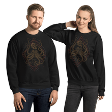 Load image into Gallery viewer, The Octopuskull Unisex Sweatshirt Aighard Merchandise Octopus Skull Engraving Animals Sea Geometric Shapes Progressive Metal
