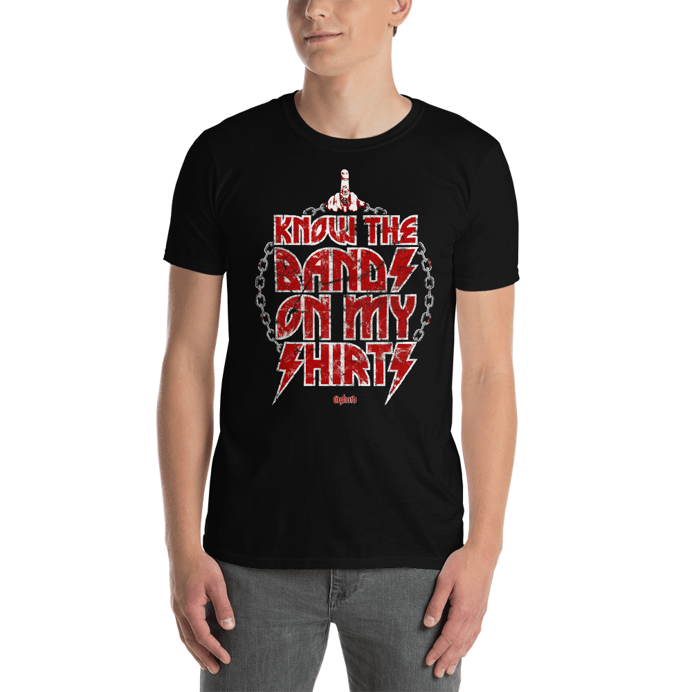 I Know The Bands On My Shirts T-shirt Aighard Merchandise Nirvana Rolling Stones Rock Metal Indie Punk Poser Country Camiseta