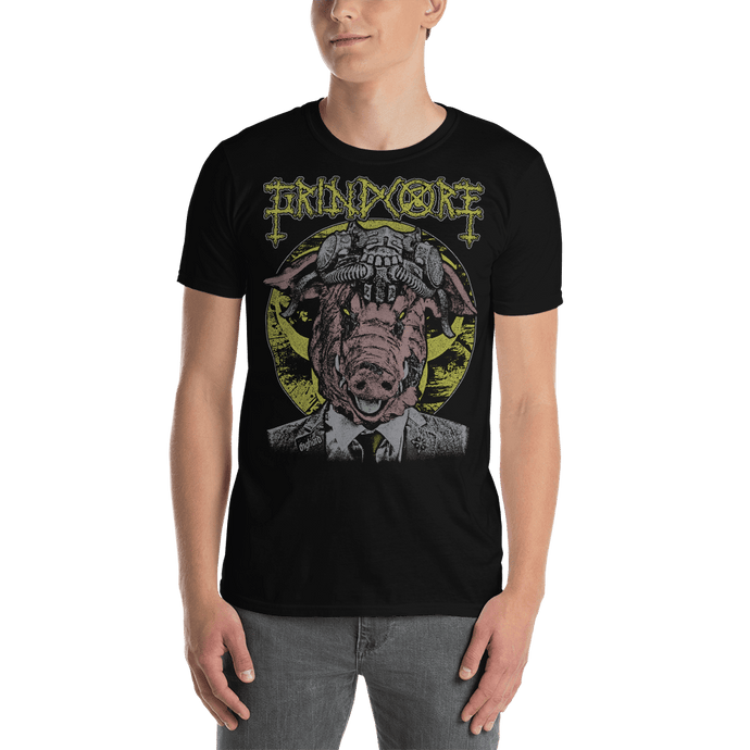 Grindcore T-shirt Aighard Napalm Death Earache Carcass Goregrind Terrorizer Crust Punk Brutal Death Metal Shop buy Camiseta