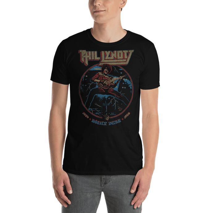 Phil Lynott T-shirt Aighard merchandise Thin Lizzy Roisin Dubh Black Rose jailbreak the rocker grand slam Gary Moore Camiseta