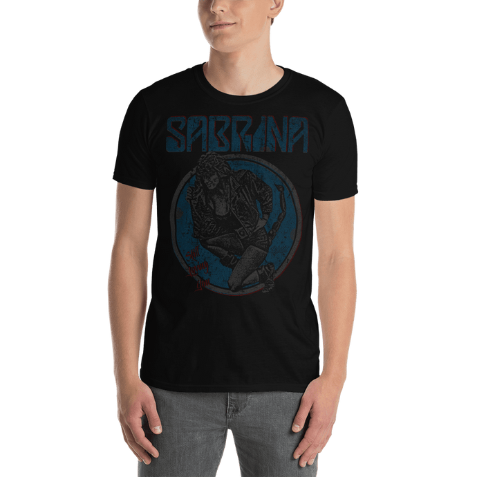 Sabrina Salerno T-shirt Aighard Merchandise desnuda tetas Nochevieja Scorpions Wind Of Change Rock Like A Hurricane Camiseta