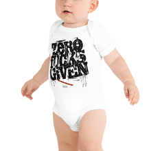 Load image into Gallery viewer, Zero Fucks Given baby body Merchandise I don&#39;t give a shit Indie Store urban street wear alternative grunge fashion buy quote
