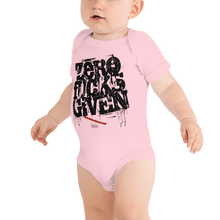 Load image into Gallery viewer, Zero Fucks Given baby body Merchandise I don&#39;t give a shit Indie Store urban street wear alternative grunge fashion buy quote
